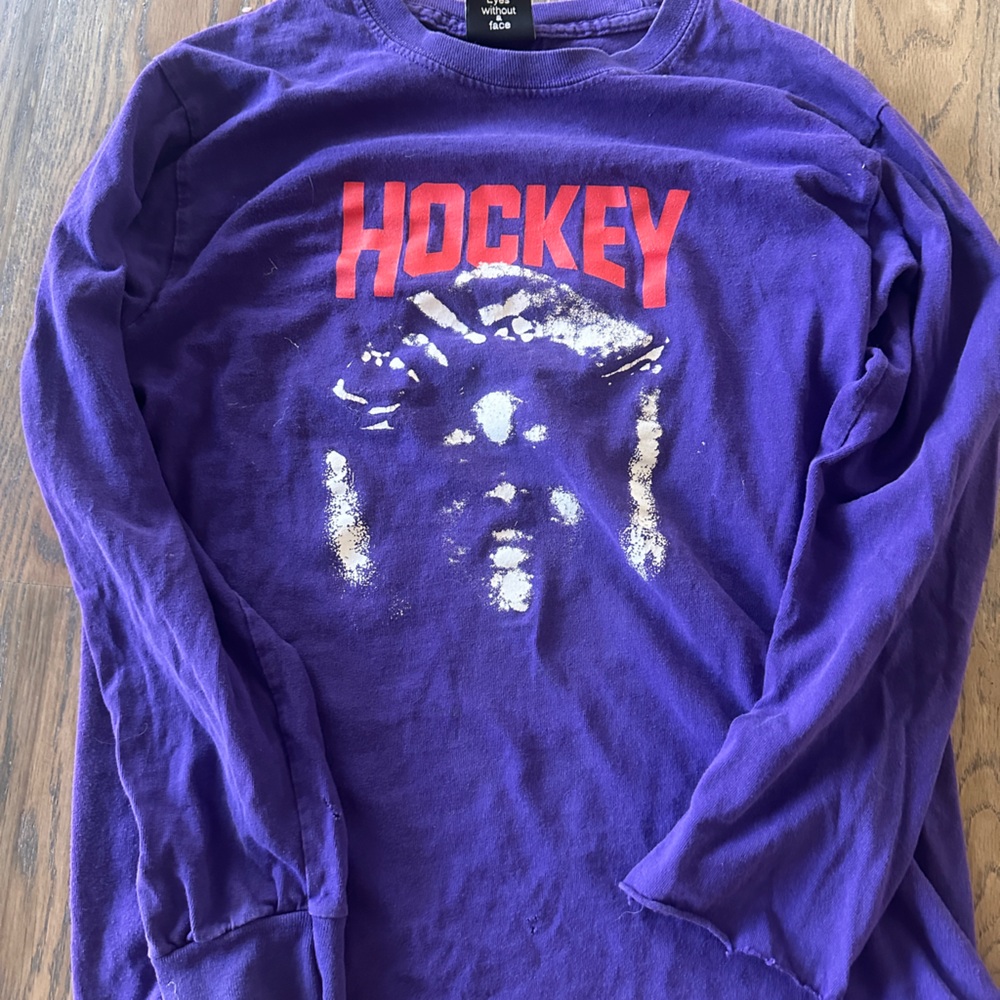 Purple Hockey Graphic T-Shirt